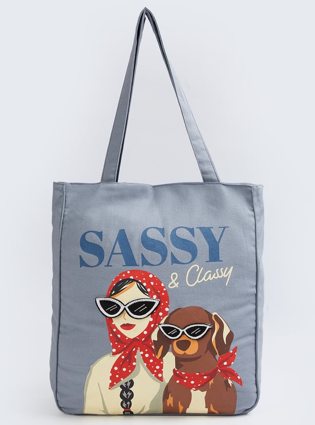 Women Sassy Design Tote Bag