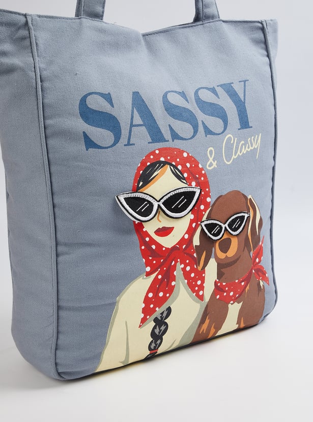 Women Sassy Design Tote Bag