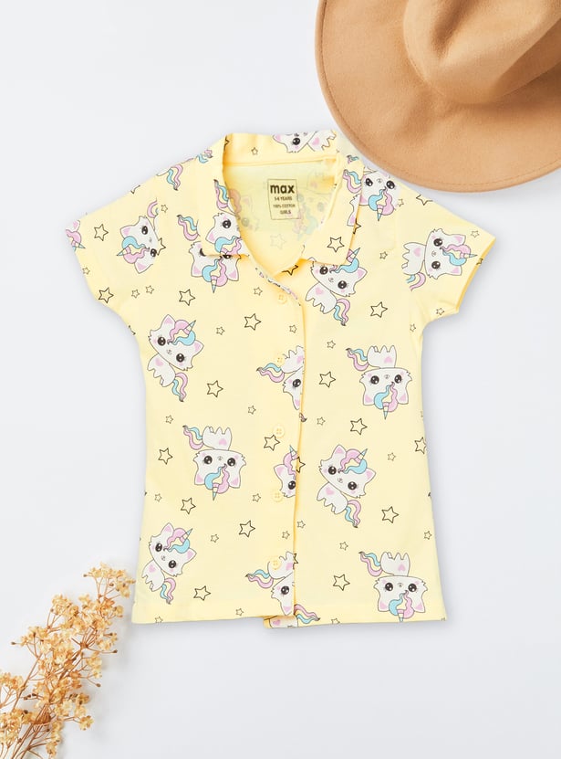 Girls Printed Sleepwear Set