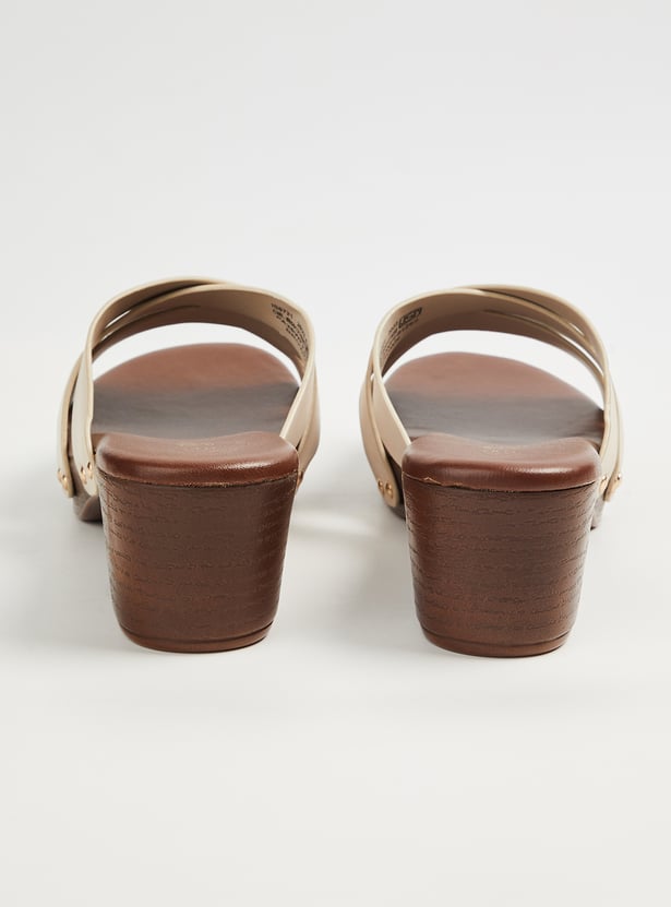 Women Solid Block Heel Sandals