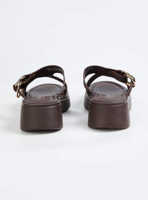 Women Textured Platform Heels