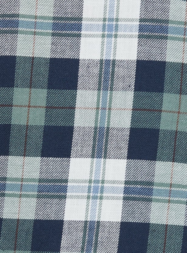 Boys Checked Regular Fit Shirt