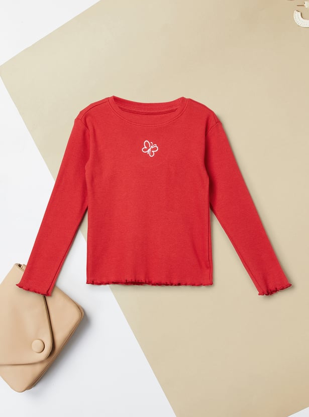 Girls Embroidered Top