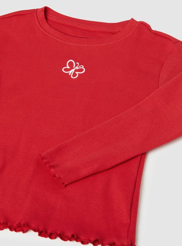 Girls Embroidered Top