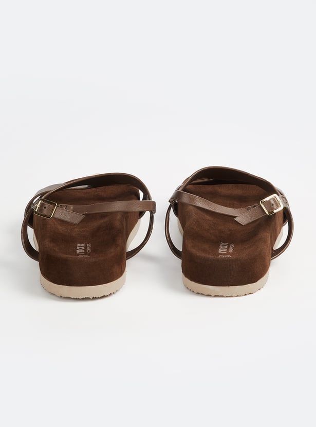Women Solid T-strap Sandals