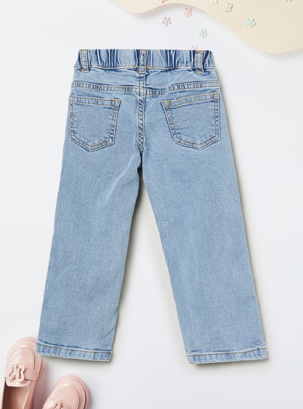 Girls Embroidered Jeans