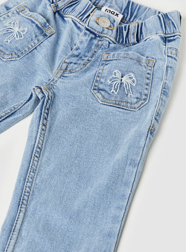 Girls Embroidered Jeans