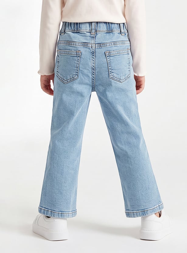 Girls Embroidered Jeans