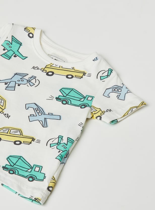 Boys Printed T-shirts - Pack of 3