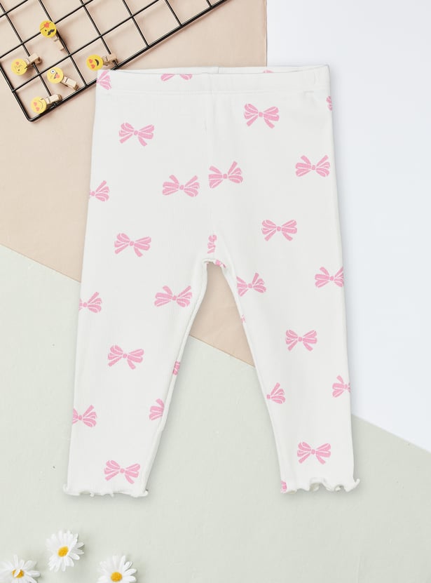 Girls Ribbed Leggings - Pack of 2