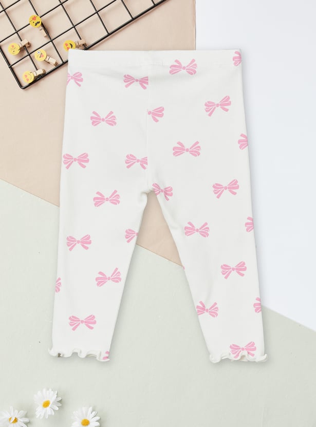 Girls Ribbed Leggings - Pack of 2