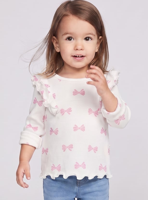 Girls Printed Tops - Pack of 2