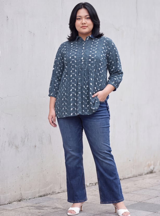 Women Printed A-line Kurti