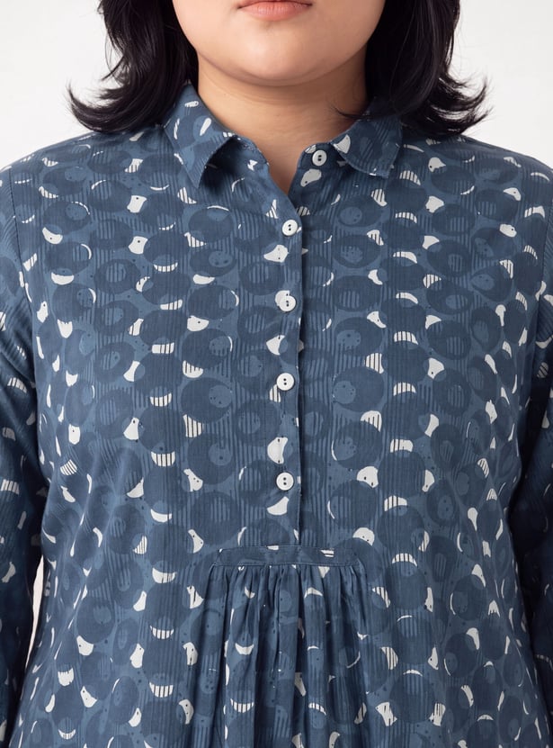 Women Printed A-line Kurti