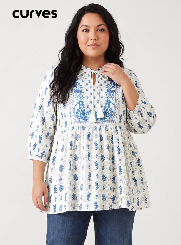 Women Floral Print Tunic