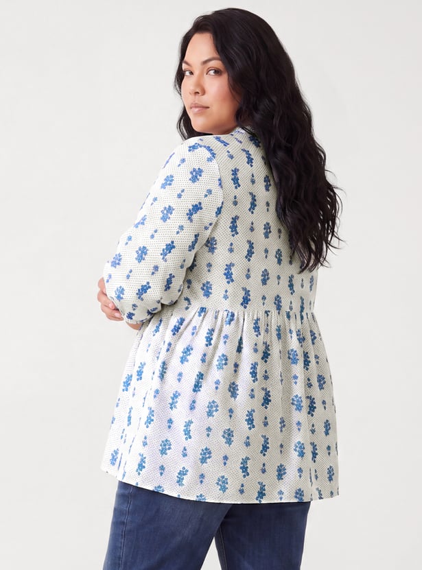 Women Floral Print Tunic