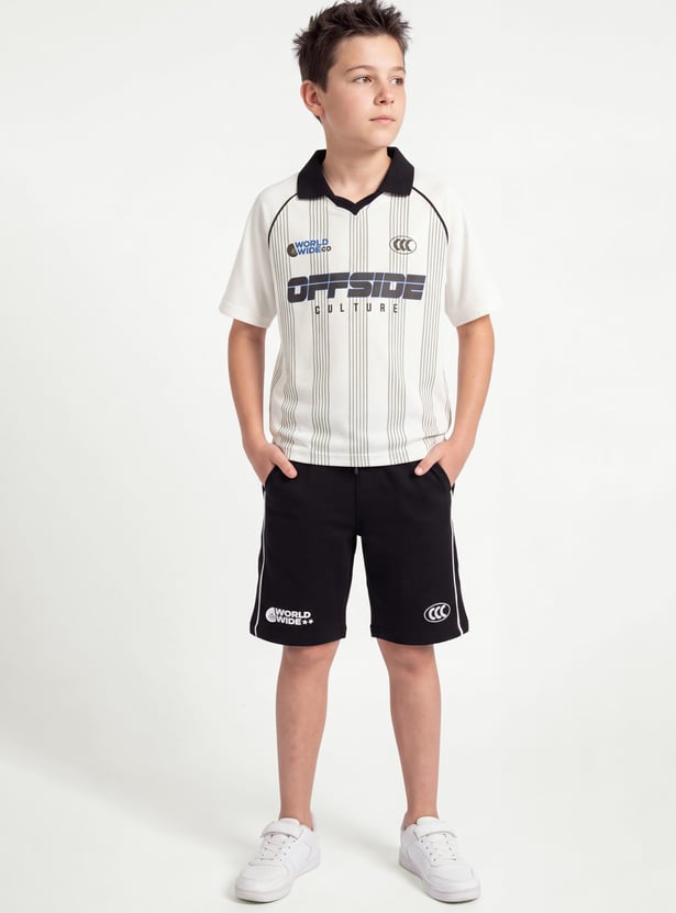 Boys Printed Shorts Set