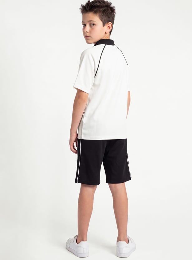 Boys Printed Shorts Set