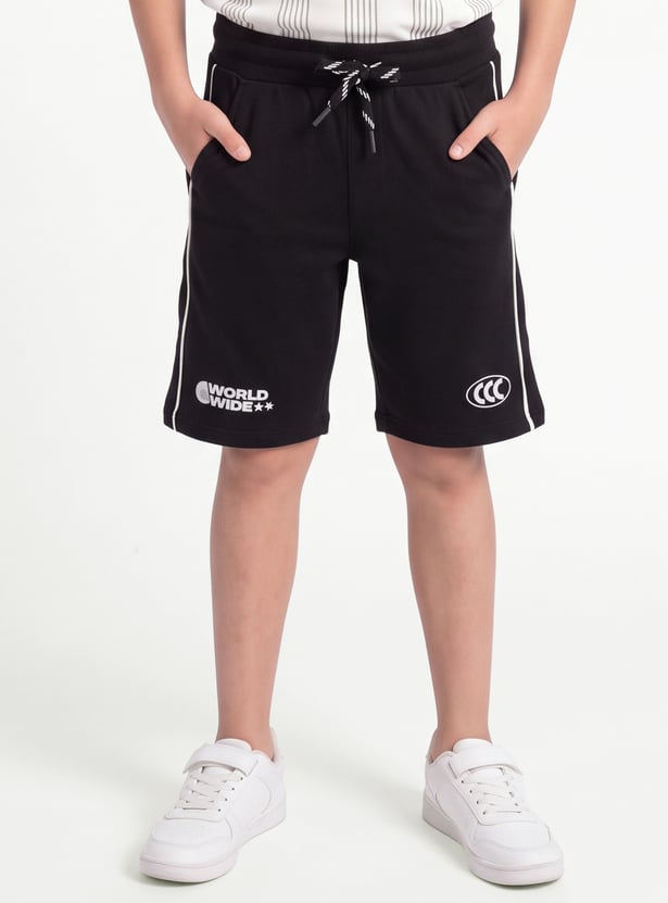 Boys Printed Shorts Set