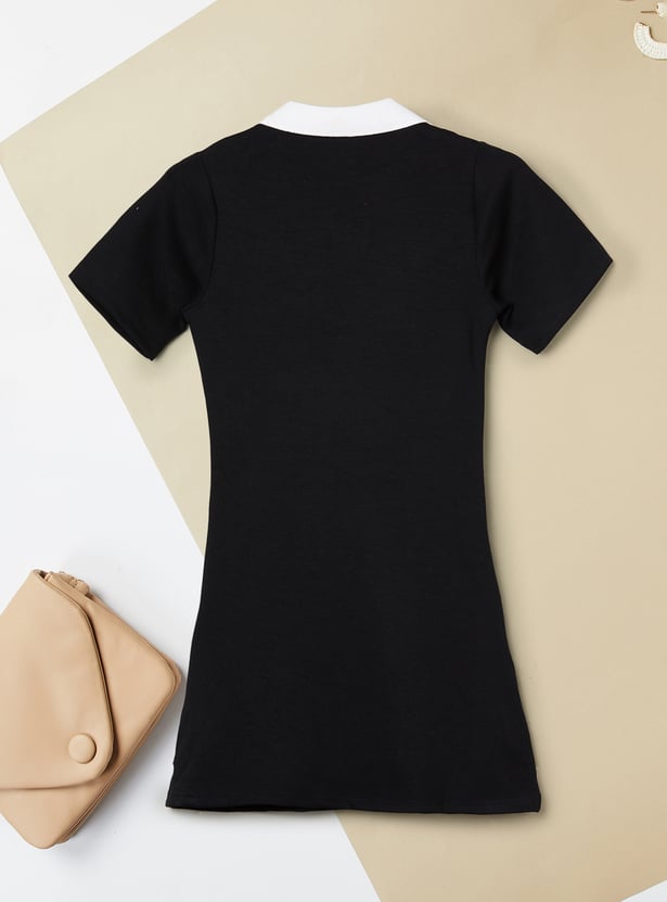 Girls Printed T-shirt Dress