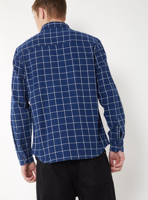 Men Checked Regular Fit Shirt