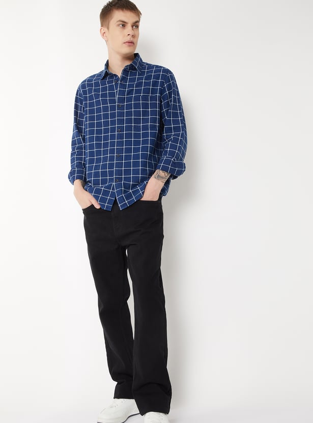 Men Checked Regular Fit Shirt