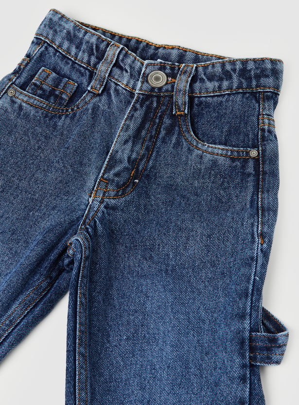 Boys Stone Wash Carpenter Fit Jeans