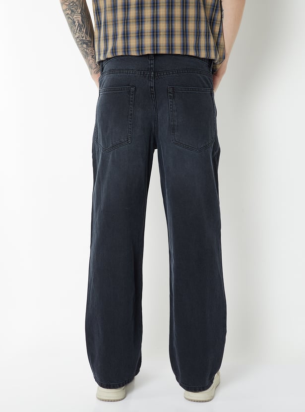 Men Washed Relaxed Fit Jeans
