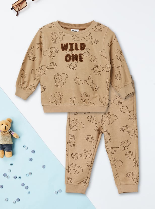 Boys Printed Trousers Set