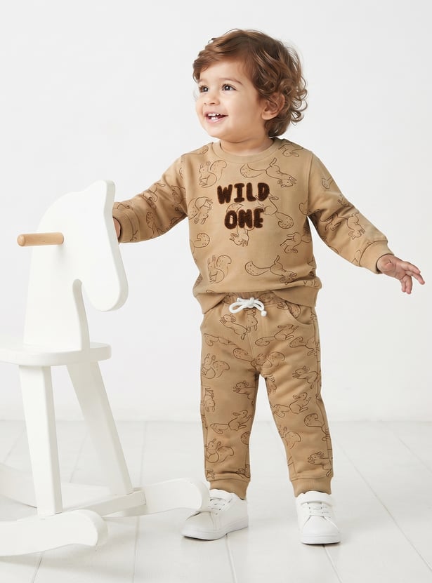 Boys Printed Trousers Set