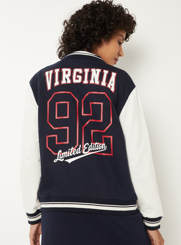 Women Printed Bomber Jacket