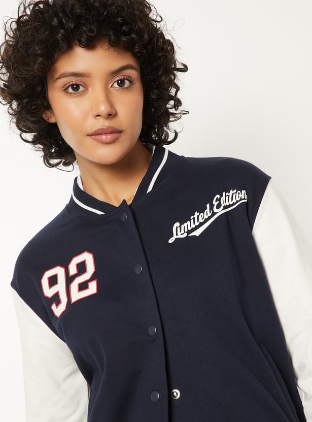 Women Printed Bomber Jacket