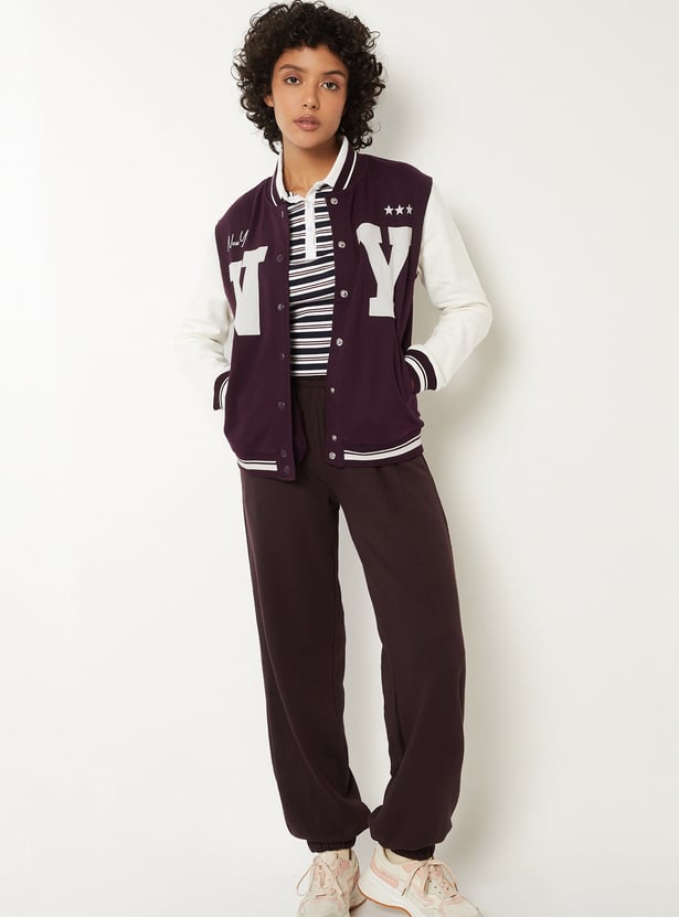 Women Printed Bomber Jacket