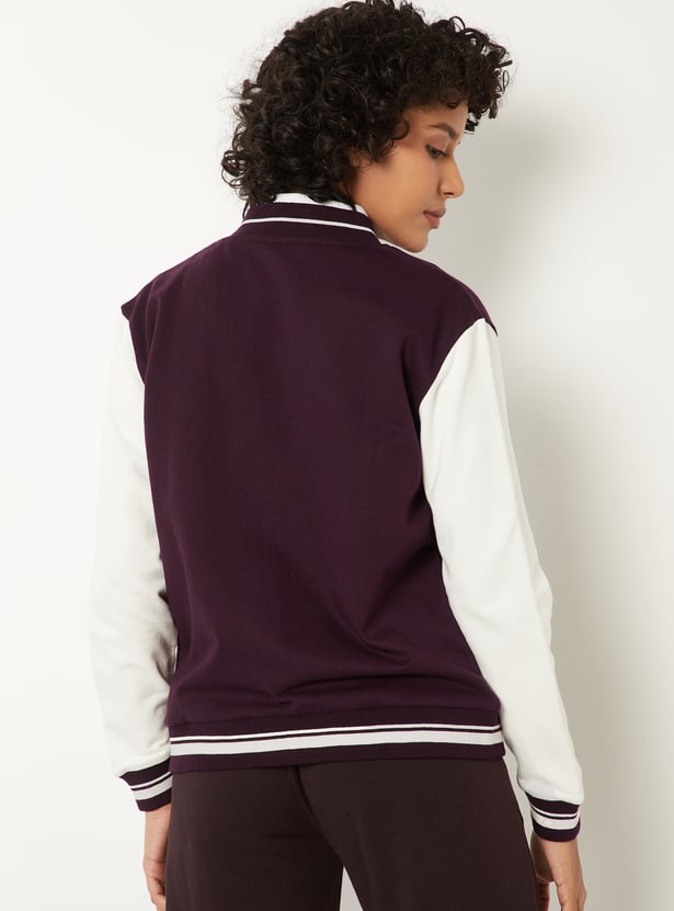 Women Printed Bomber Jacket