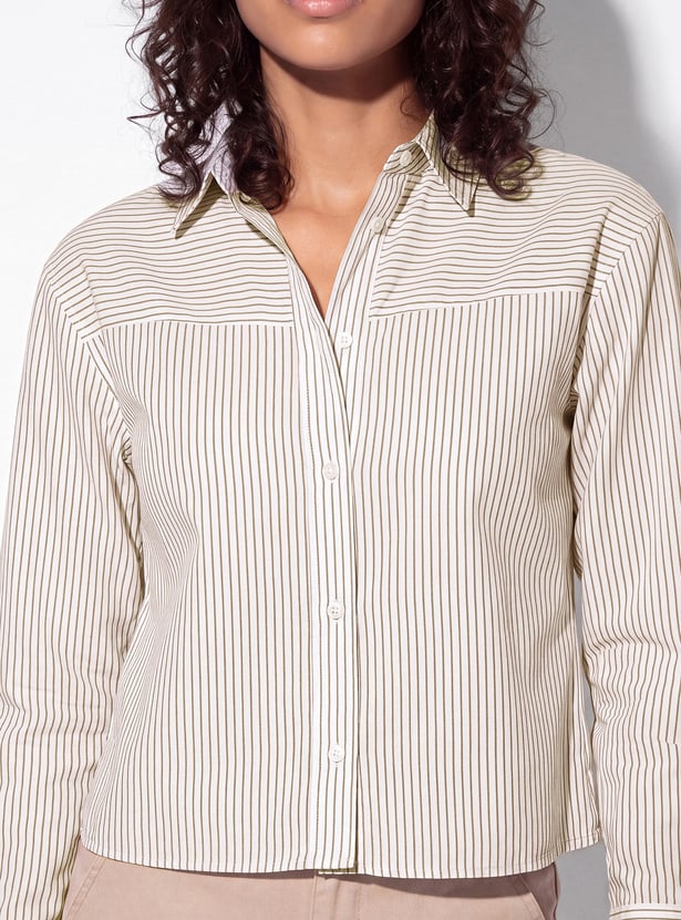 URB_N Women Striped Shirt