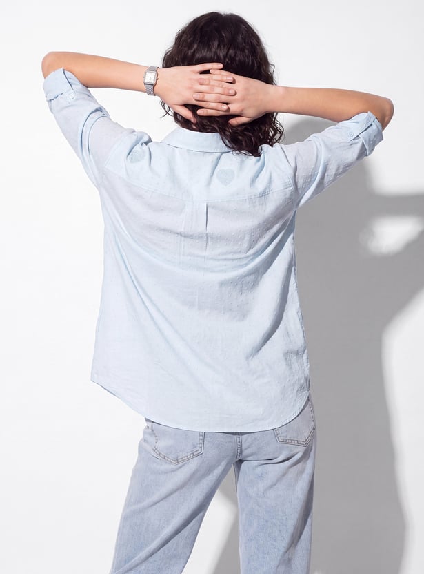 URB_N Women Embroidered Shirt