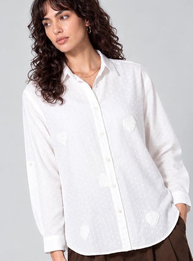 URB_N Women Embroidered Shirt