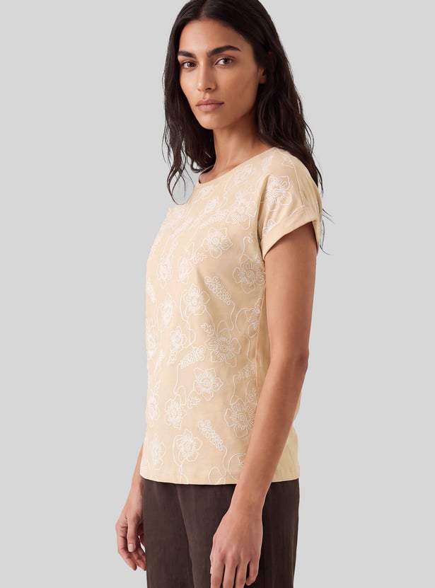 Women Floral Print T-shirt