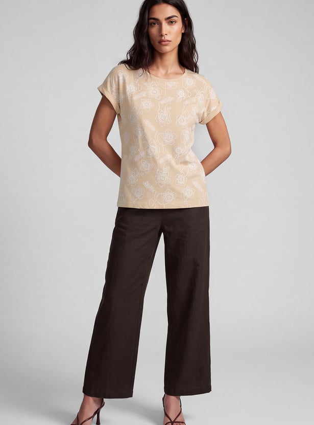 Women Floral Print T-shirt