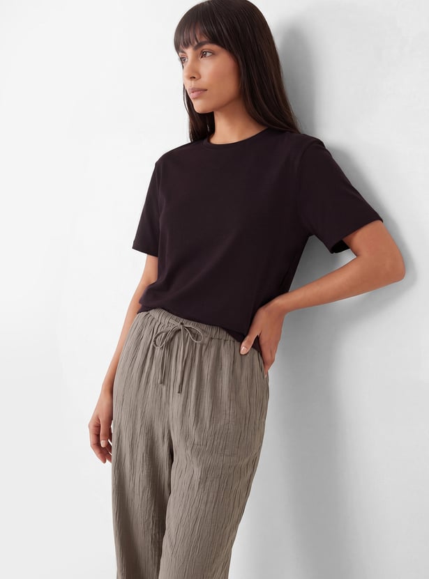Women Textured T-shirt