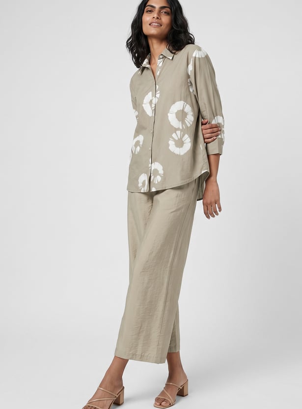 Women Solid Pull-on Palazzos