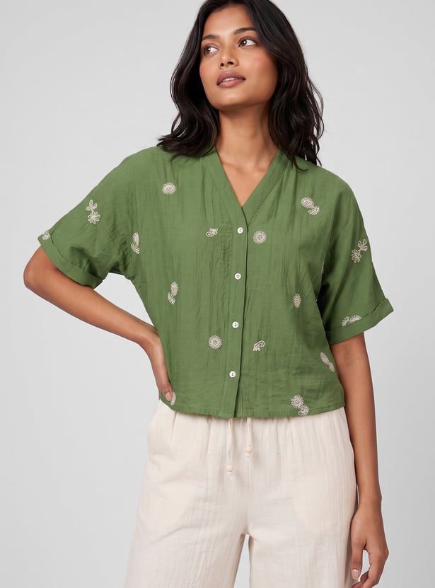 Women Embroidered Top
