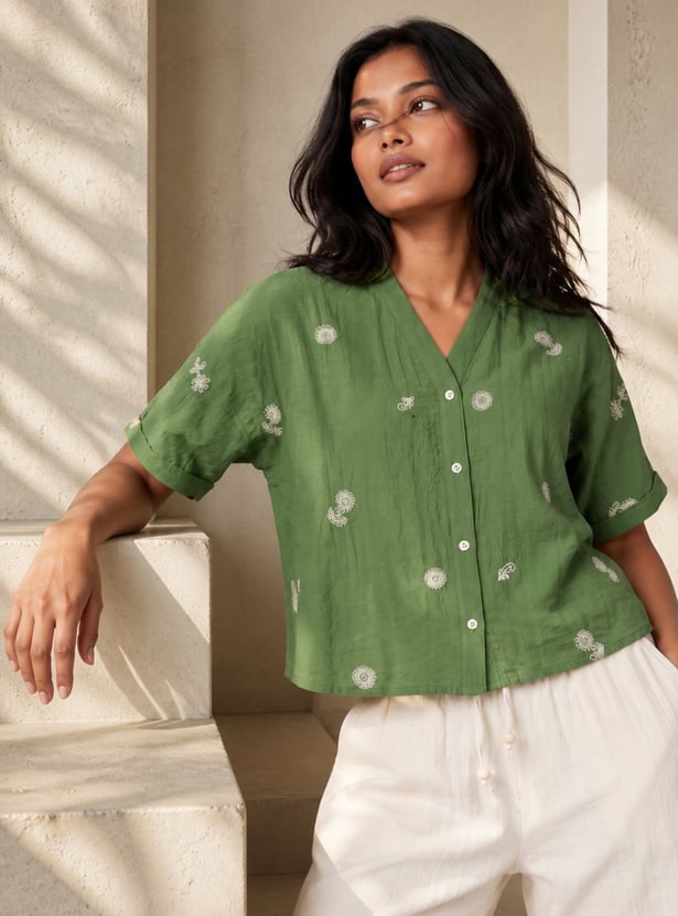 Women Embroidered Top