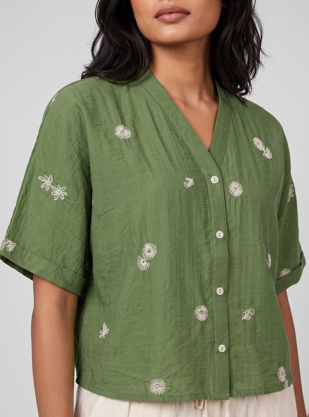 Women Embroidered Top