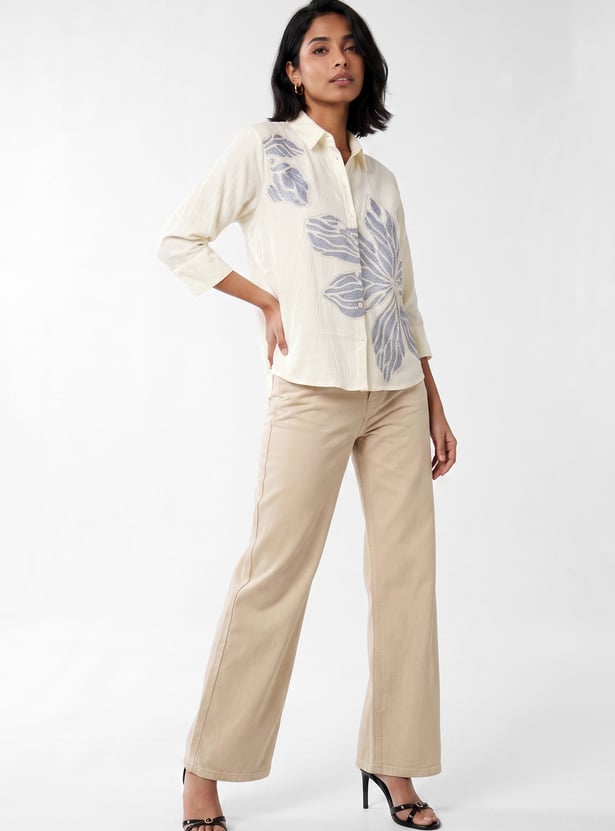 Women Embroidered Shirt