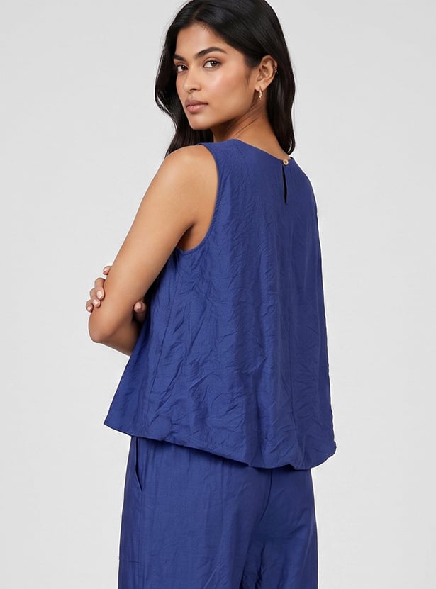 Women Solid Sleeveless Top