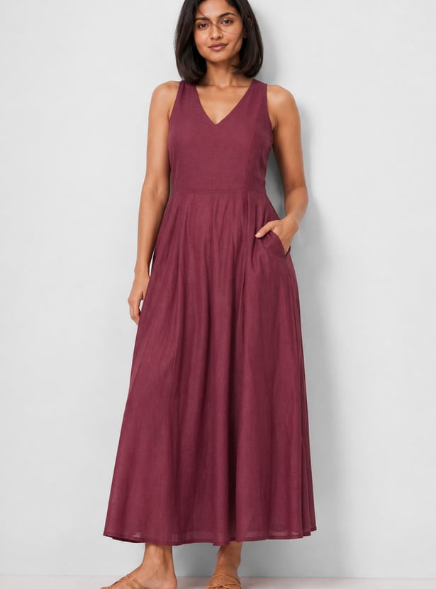 Women Solid Maxi Dress