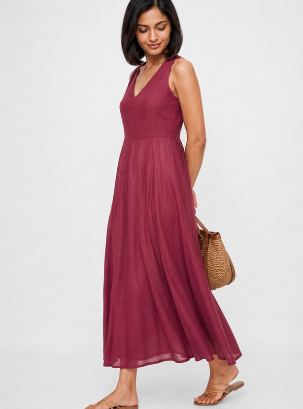 Women Solid Maxi Dress