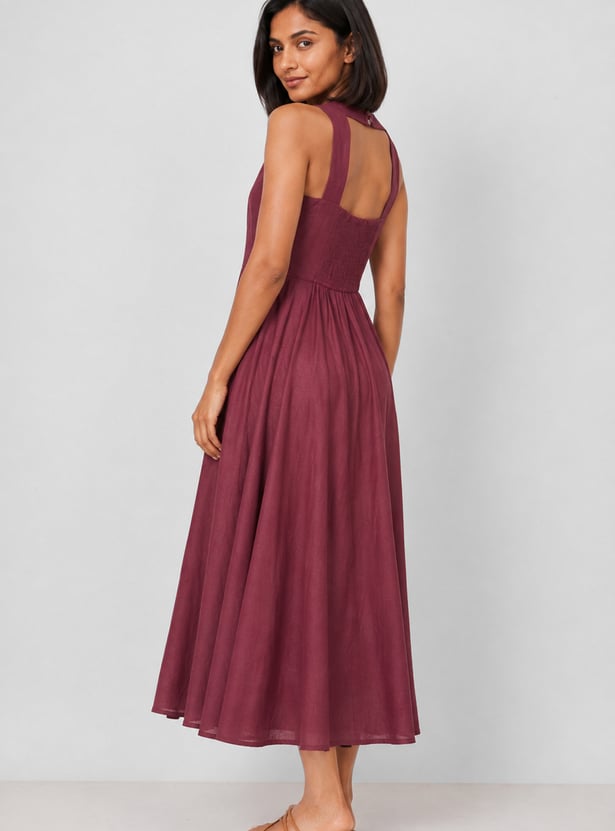 Women Solid Maxi Dress