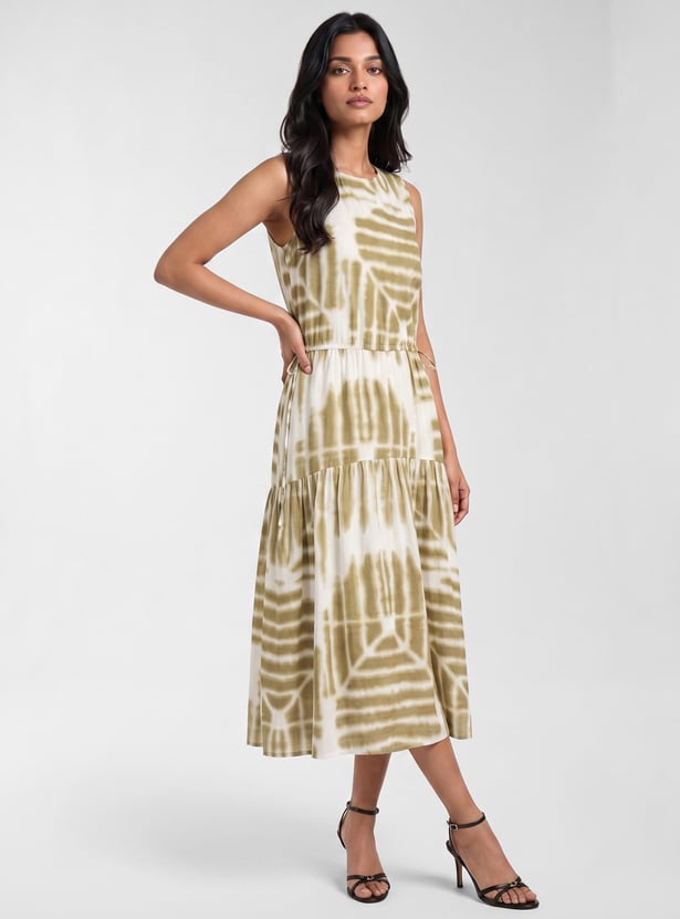 Women Printed Midi Dress